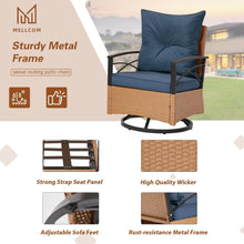 XIAOLANG Patio Furniture Set Outdoor Rocker Chairs with Cushions