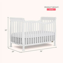 Violet 7-In-1 Convertible Life Style Crib In White, Greenguard Gold Certified, 4 Mattress Height Settings, Made Of Sustainable