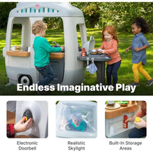 Outdoor playhouse for imaginative play