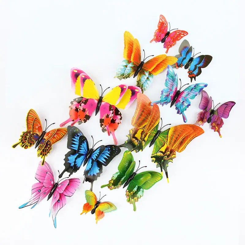 3D Layer Butterfly Wall Stickers For Living Room Decor