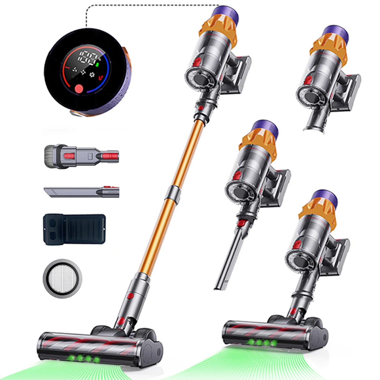 Blossom Cordless Vacuum Cleaner 550W 55000PA Brushless Motor