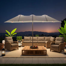 UV resistant outdoor patio umbrella with stand colorful