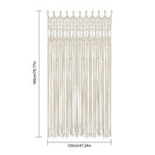 Bohemian Woven Curtain Cotton Linen For Living Room Unlined Washable