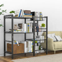 Three Shelf Kitchen Storage Rack With Steel Mesh Baskets