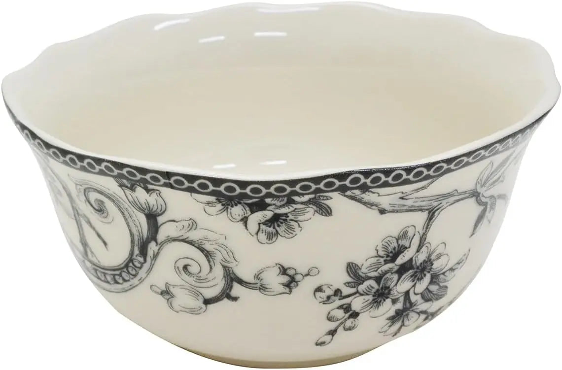 BestsellerAdelaide Moss 16-Piece Porcelain Dinnerware Set – Service for 4, Plates, Bowls & Mugs, Hand-Applied Decal, Microwave &