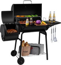Charcoal Offset Grill Smoker for Outdoor Barbecue Grill