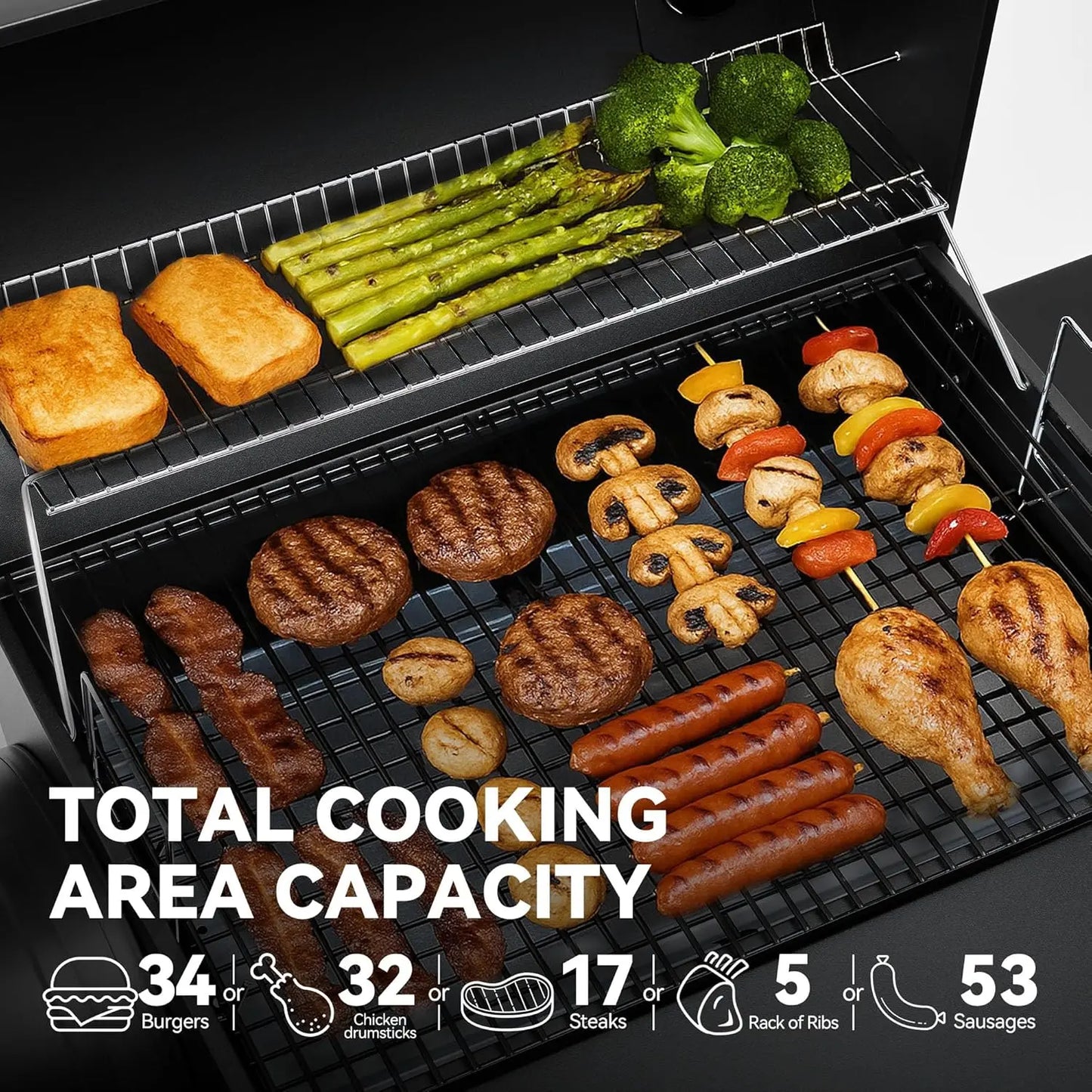 Charcoal Offset Grill Smoker for Outdoor Barbecue Grill