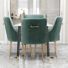 Modern Glam Boucle Velvet Dining Vanity Chair Set of 4