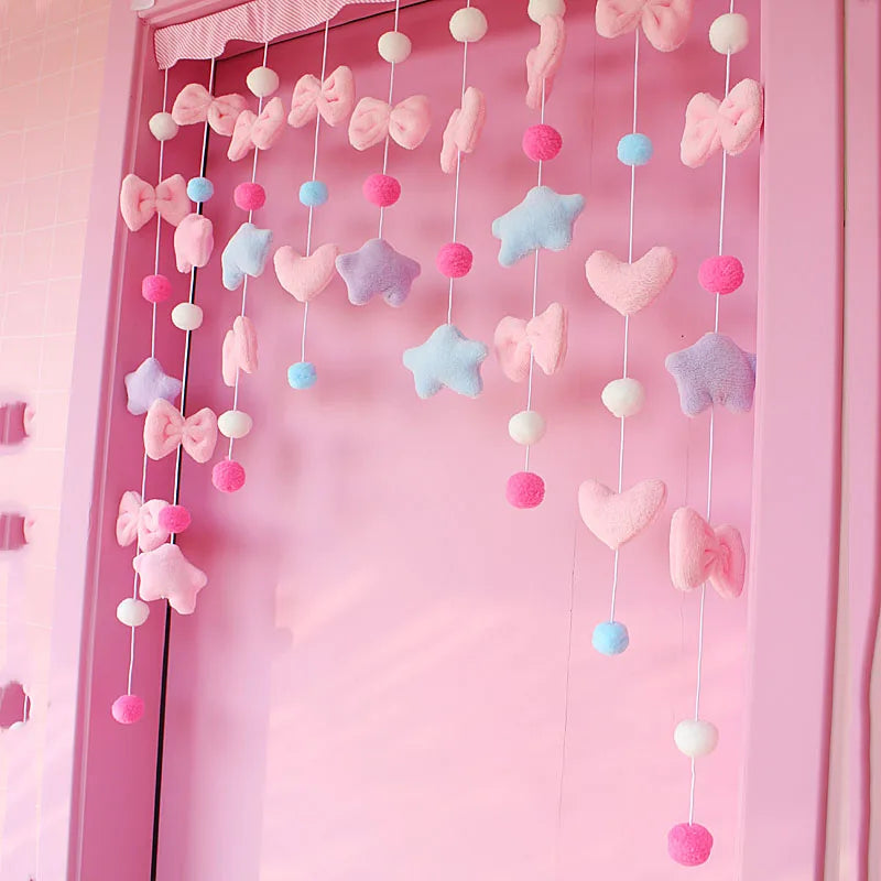 Bow Curtain Partition Door Window Decor For Dorm Rooms
