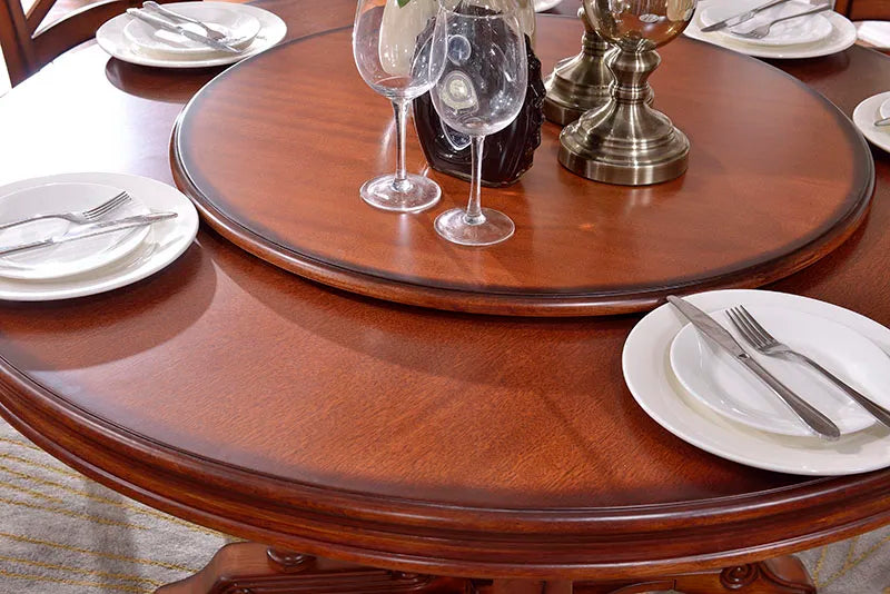 Round Dining Table Dining Table And Chair Set For 6 Furniture Living Room Dining Table Set Wood Chair