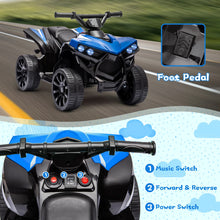 HiMISS SixVolt Ride On Quad ATV for Kids Push Button