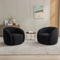 Modern Velvet 360 Degree Swivel Accent Armchair Set Of 2