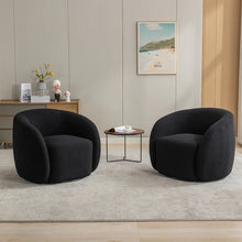 Modern Velvet 360 Degree Swivel Accent Armchair Set Of 2