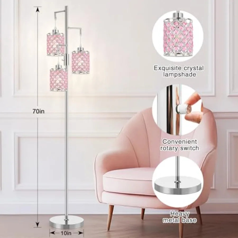 Crystal Floor Lamp- for Living Room