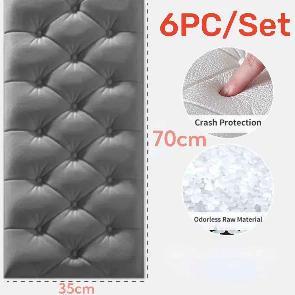 Self-Adhesive 3D Brick Wallpaper Panels Waterproof For Home Decoration