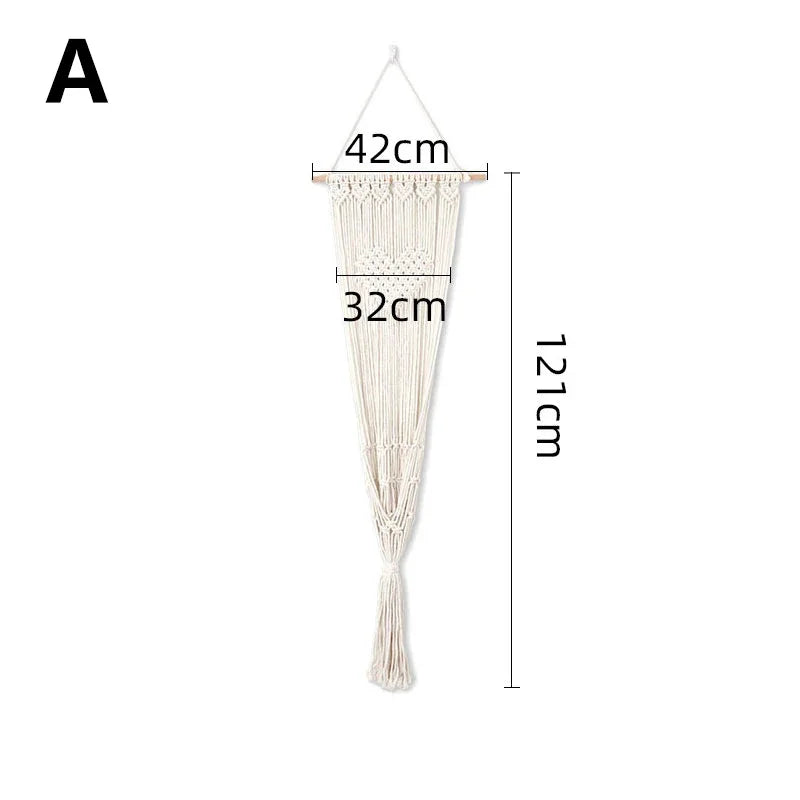 LEZIZI Handwoven Cotton Tapestry Pet Hammock Swing Bed Macrame