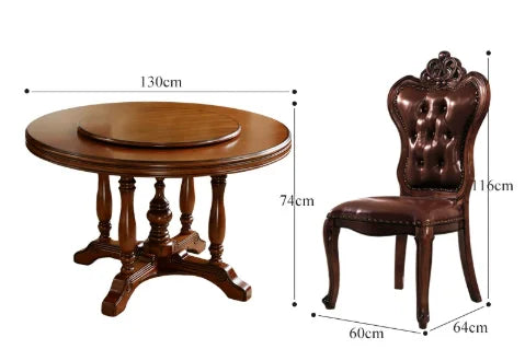 Round Dining Table Dining Table And Chair Set For 6 Furniture Living Room Dining Table Set Wood Chair