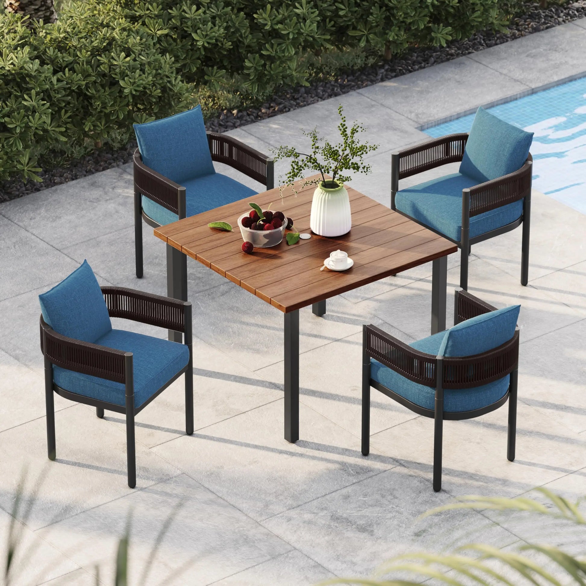 Small dining table set for apartment kitchen space