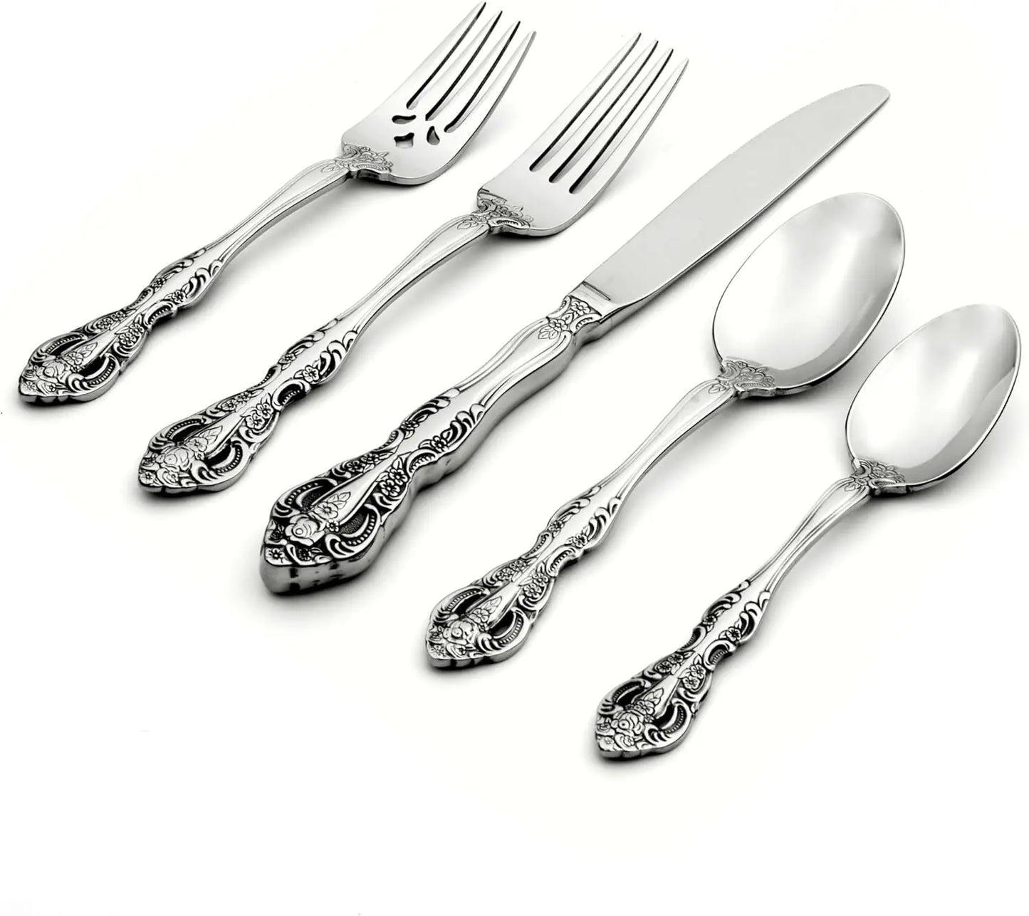 20 Piece Fine Flatware Set Service For 4 Heavyweight 18 10 Stainless
