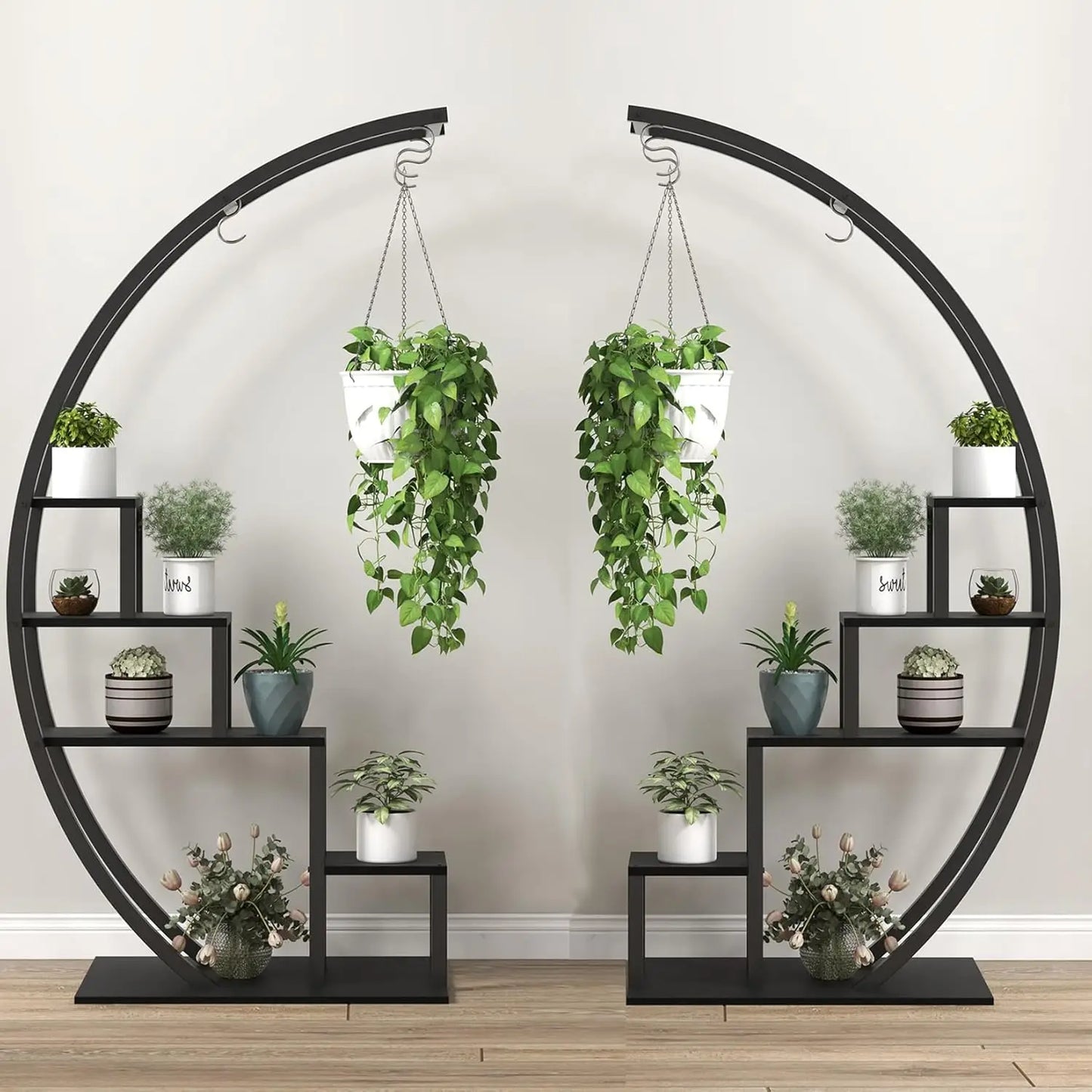 Stylish metal plant stand indoor for home decoration