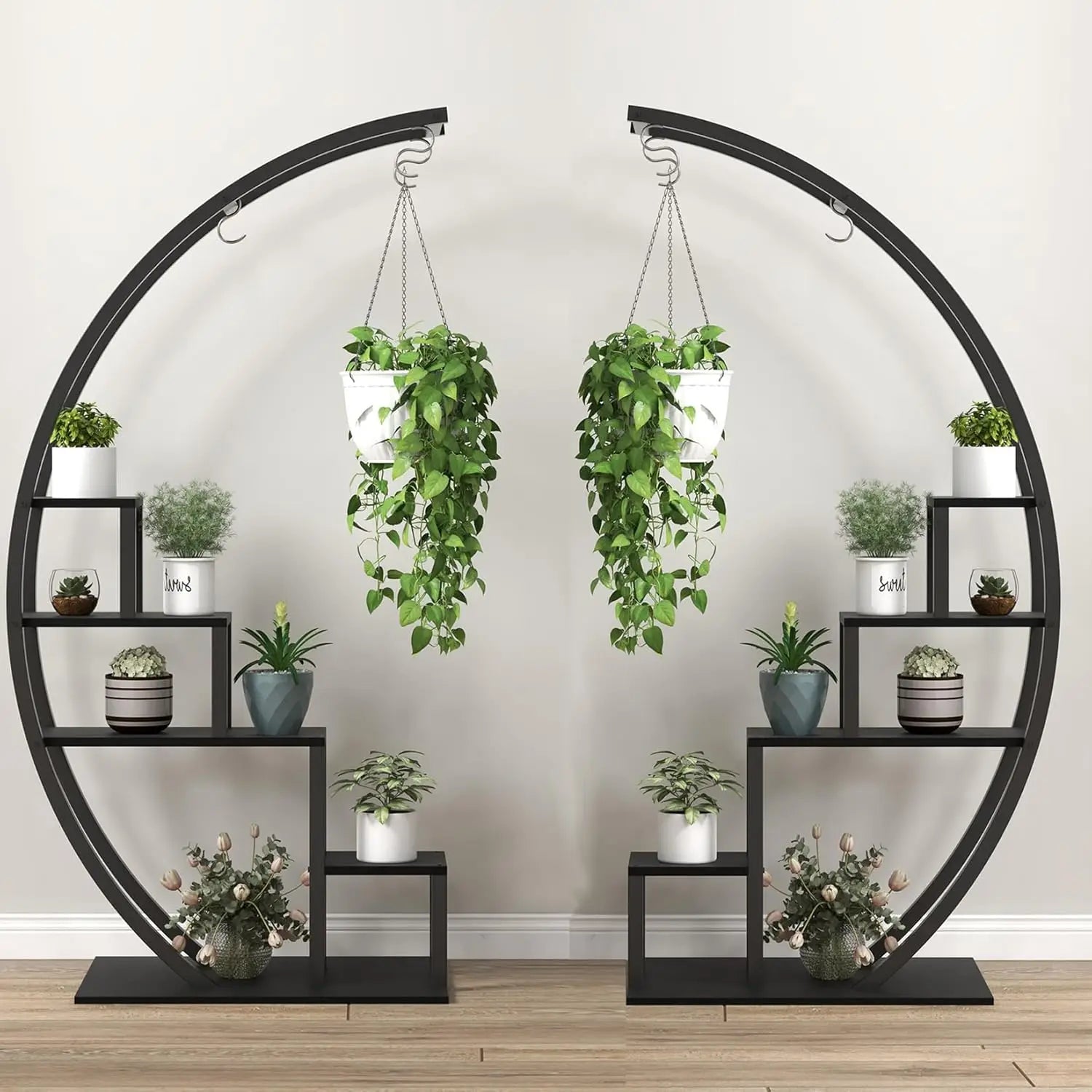 Stylish metal plant stand indoor for home decoration
