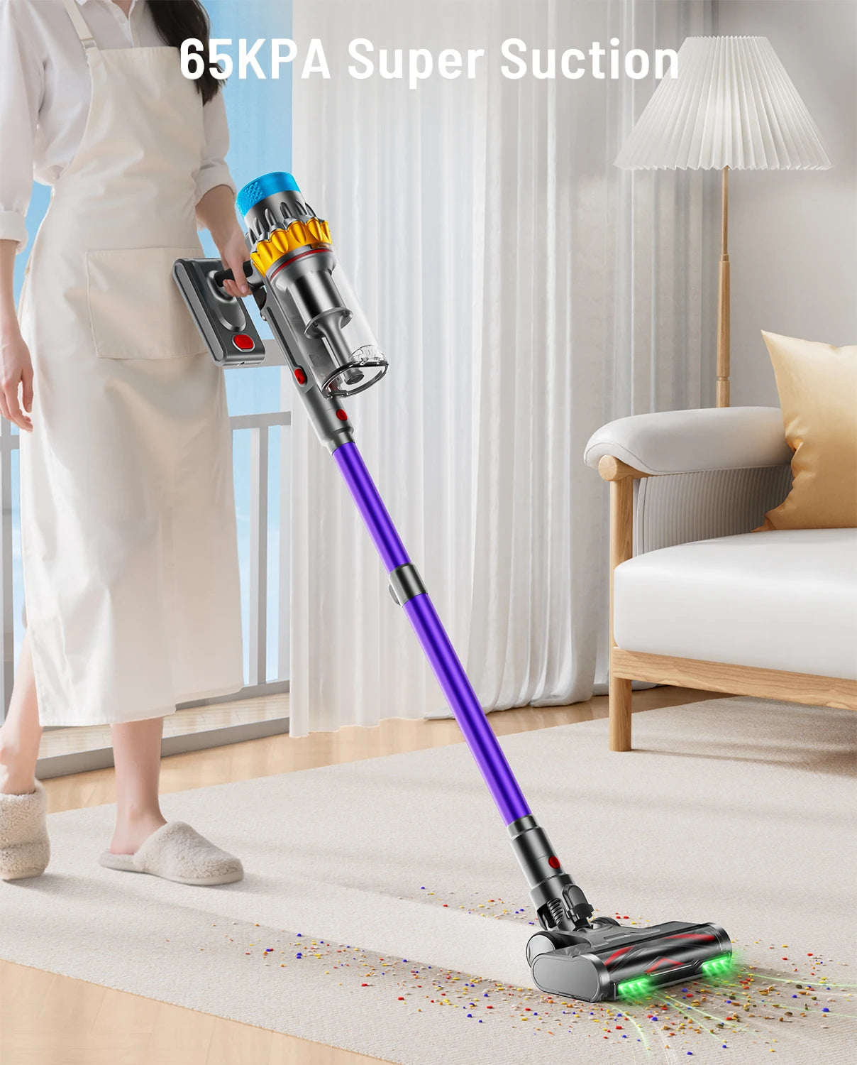 VAKERR X15 Pro 650W Cordless Vacuum Cleaner 65KPa Suction