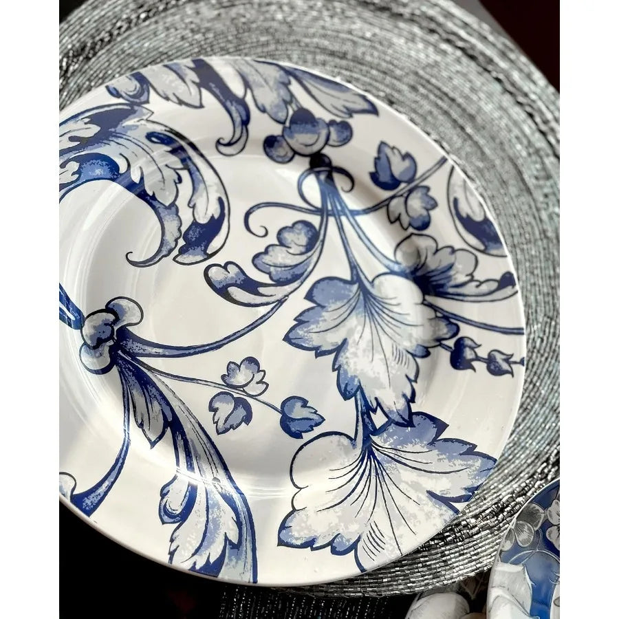 Bone China Dinnerware Set of 20 for 4 pers. Plates and Bowls Sets Dish Set Plate Set Dinner Plates Set Dishes Set of 20 Stonewa
