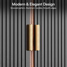 Modular Fluted Buffet Cabinet With Storage Mid Century Modern Sideboard