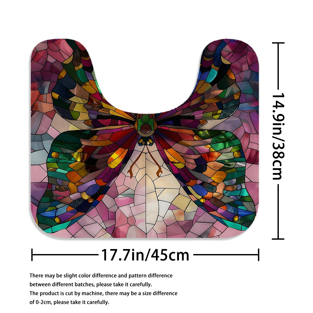 Home Decor Glass Butterfly Shower Curtain