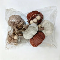 Crochet Pumpkin Garland Fall Harvest Knitted Banner for Mantel Decor