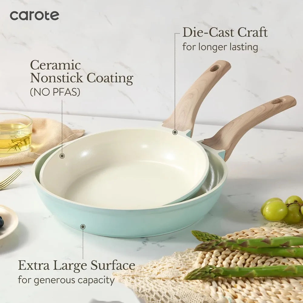 DAFIFY Nonstick Ceramic Pots And Pans Cookware Set For Induction