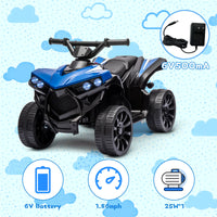 HiMISS SixVolt Ride On Quad ATV for Kids Push Button