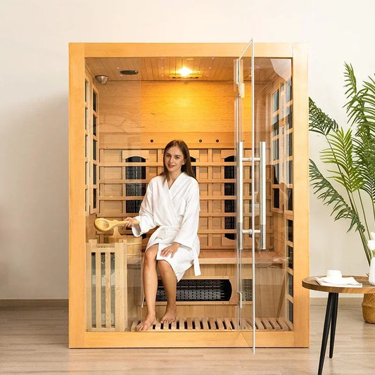 Solid Wood Home Sauna and Steam Room