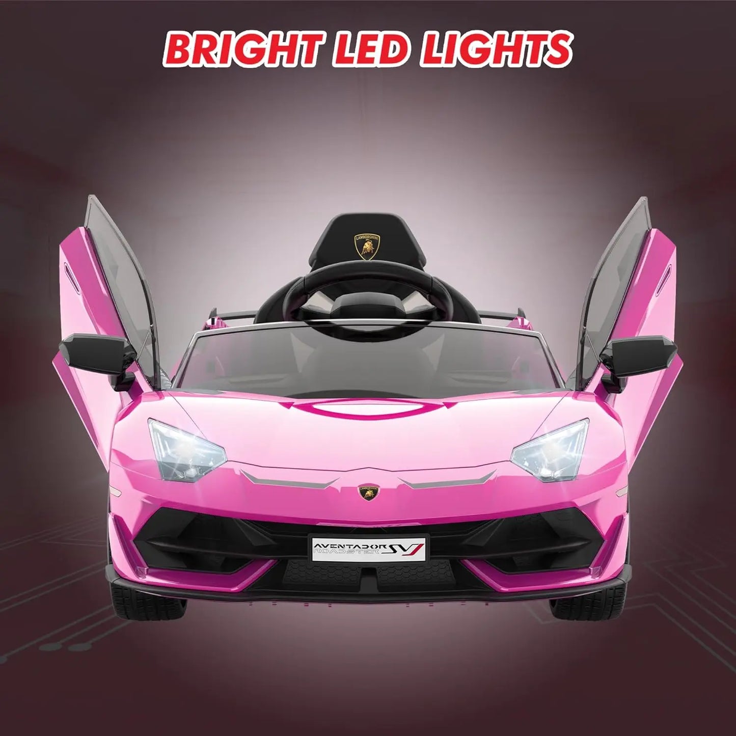 HiMISS Kids Ride On Car With Remote Control 12V Battery