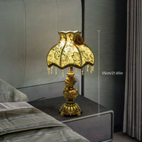Bymaocar European Table Lamp With Push Button Switch