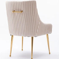 Modern Glam Boucle Velvet Dining Vanity Chair Set of 4