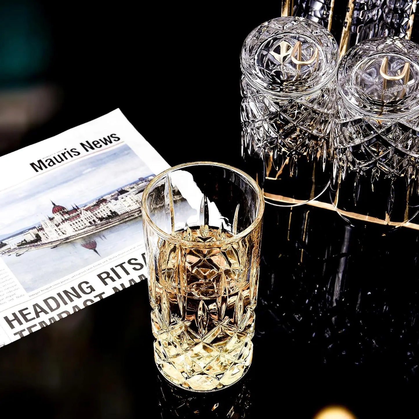 Set Of 6 Tall Highball Glasses Durable Glassware For Everyday