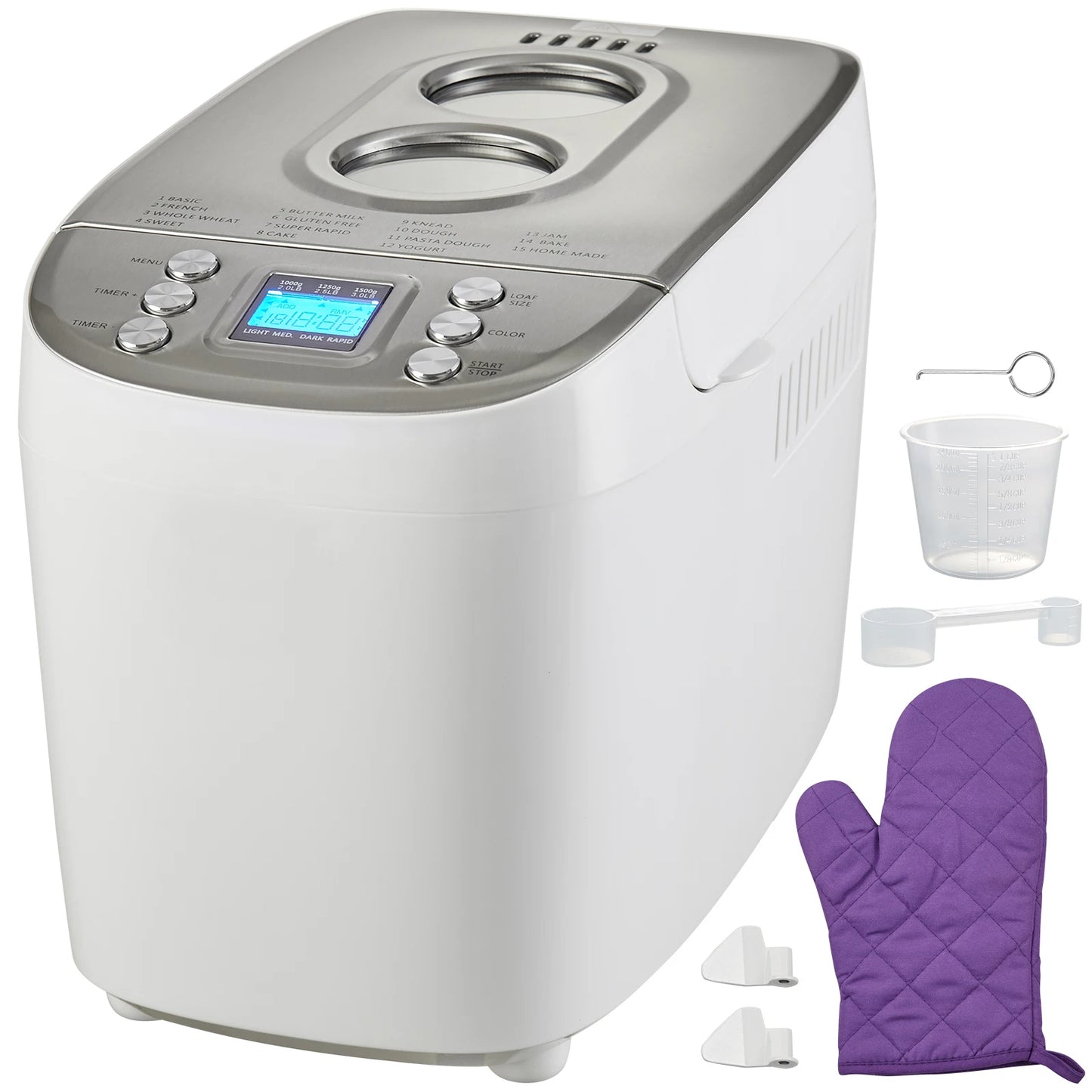 SucceBuy 15 In 1 Bread Maker With Gluten Free Setting