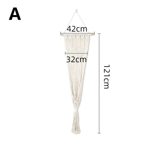 LEZIZI Handwoven Cotton Tapestry Pet Hammock Swing Bed Macrame