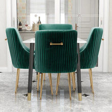 Modern Glam Boucle Velvet Dining Vanity Chair Set of 4