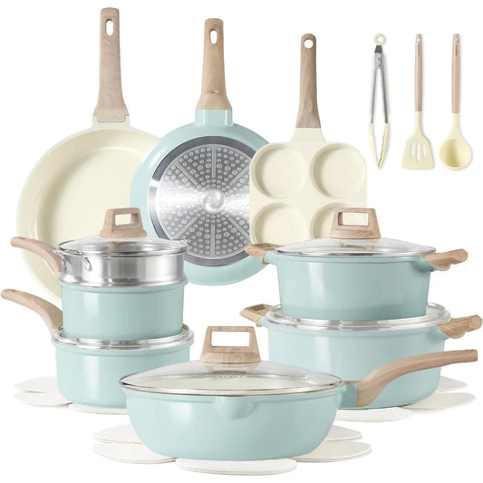 DAFIFY Nonstick Ceramic Pots And Pans Cookware Set For Induction