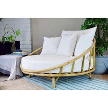 Luxury fabric daybed sofa with soft padded seating
