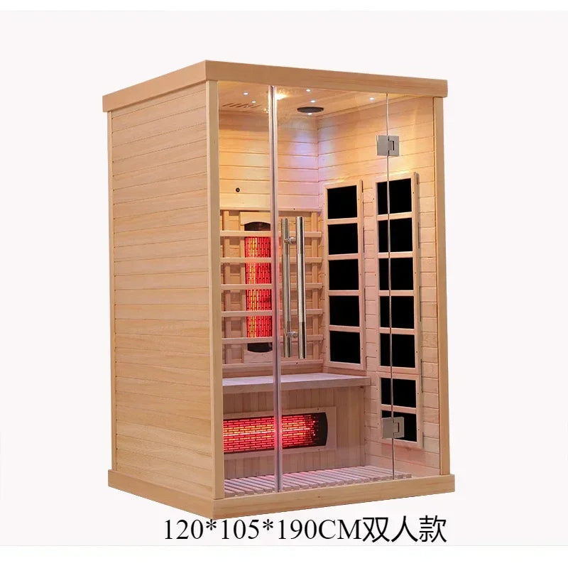 Solid Wood Home Sauna and Steam Room