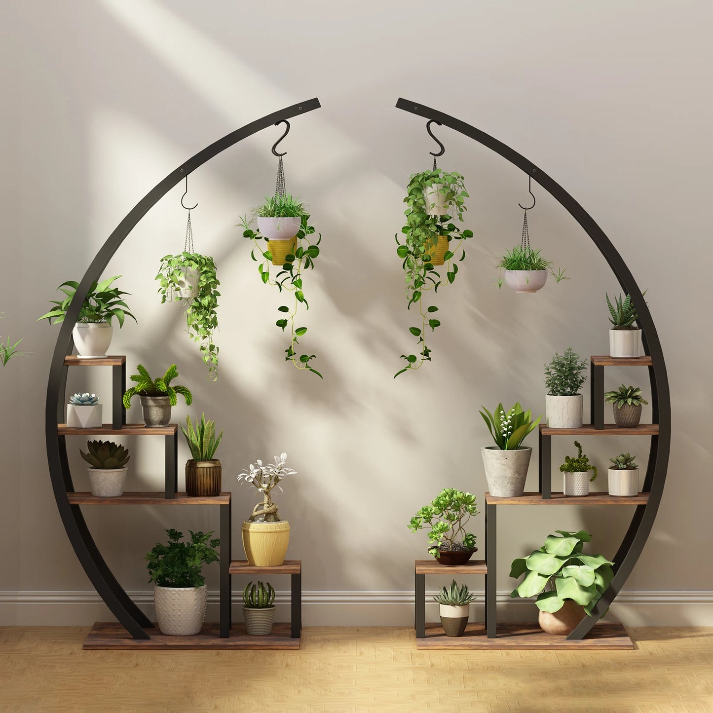 Minimalist in plant stand indoor rack with multiple shelves