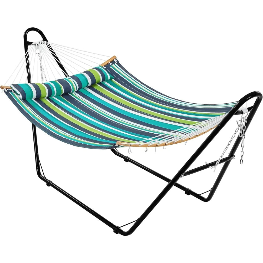 Hammock With Stand Set For Outdoor Use 2-3 People Patio