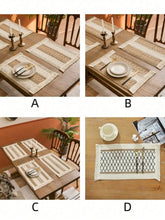1/4/8pcs Linen Placemats