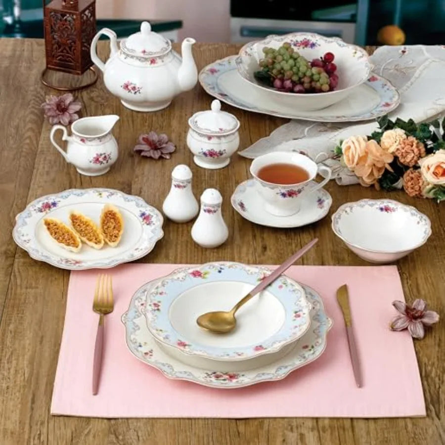 Bone China Dinnerware Set Service for Eight