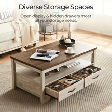 Farmhouse 3 Piece Coffee Table Set With Two End Tables