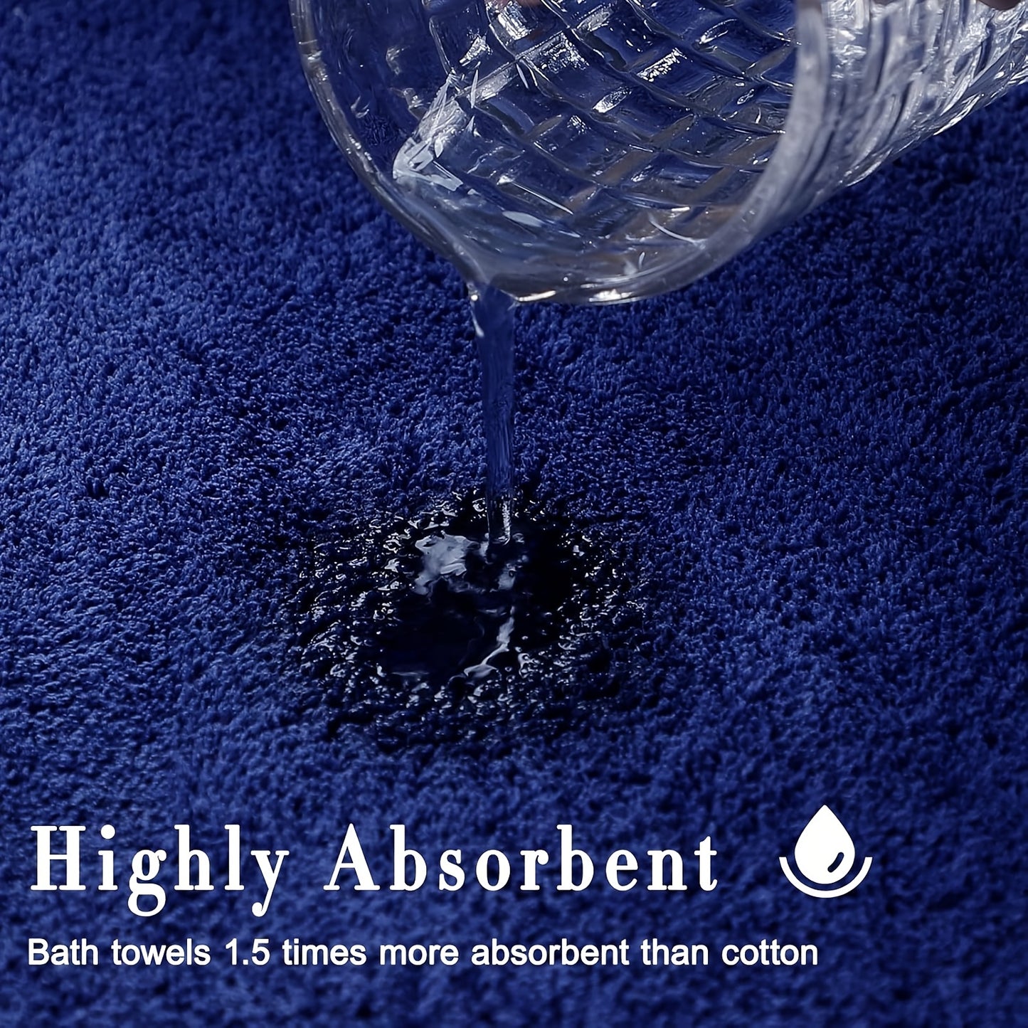 SEISSO 4-Pack Luxury Bath Towels Ultra Soft Quick Dry