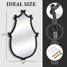 Farmhouse Vanity Mirror Rustic Wall Mount for Living Room Bathroom